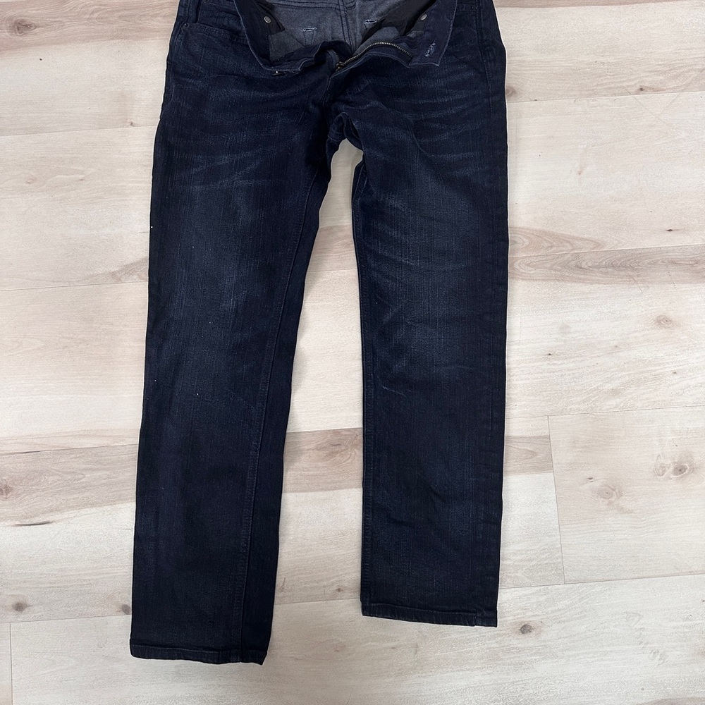 Express Men's Deep Indigo Straight Jeans